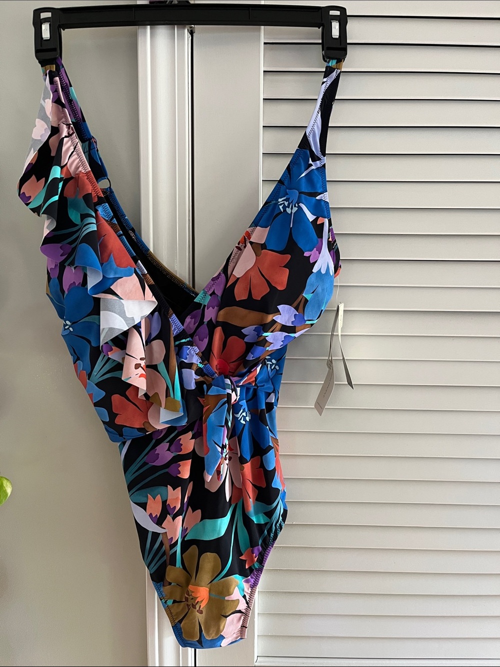 Gottex Floral One-Piece Swimsuit - Black, Blue, Purple, Pink, Orange